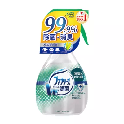 日本風倍清 織物除菌消臭噴霧瓶 370ml 高效除菌/綠茶清香/無香型【小女子】高效除菌