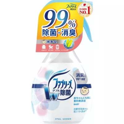 日本風倍清 織物除菌消臭噴霧瓶 370ml 高效除菌/綠茶清香/無香型【小女子】無香型