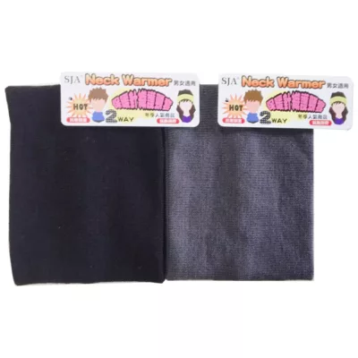 SSC07-1針織脖圍素面-黑色【佳瑪】