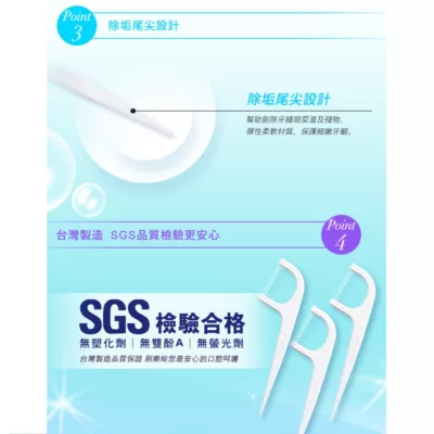刷樂雙線超細滑牙線棒散裝量販包50支3包