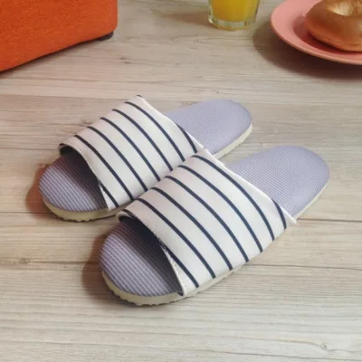 舒活童布拖 純白條紋24【佳瑪】