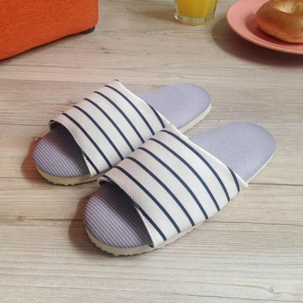 舒活童布拖 純白條紋24【佳瑪】