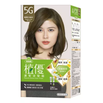 美吾髮 植優護髮染髮霜【佳瑪】5G 橄欖亞麻棕
