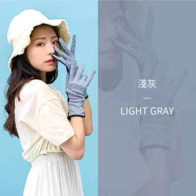 VOLA透氣網止滑手套款式:淺灰KD599H