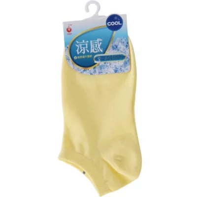 YABY涼感超細船襪 7330 合色 22-24cm【小女子】淺黃色