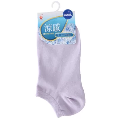 YABY涼感超細船襪 7330 合色 22-24cm【小女子】淺紫色