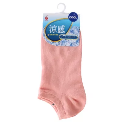 YABY涼感超細船襪 7330 合色 22-24cm【小女子】粉桔色