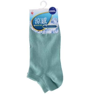 YABY涼感超細船襪 7330 合色 22-24cm【佳瑪】豆綠色