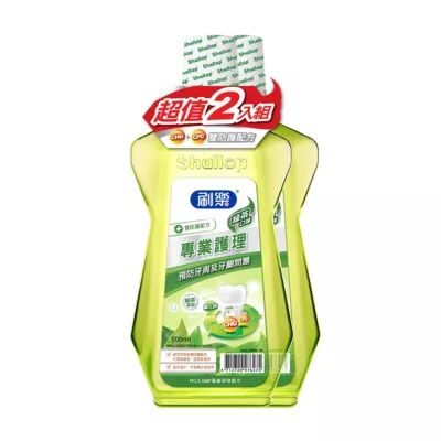刷樂綠茶漱口水超值2入500ml