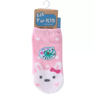 SJA 直版止滑童襪 獅子/免子 16-18cm款式:免子