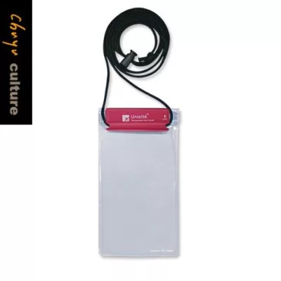 可觸控 手機防水背掛袋 桃/黑【佳瑪】手機防水袋 防水背袋 手機掛繩 浮淺 游泳 玩水桃