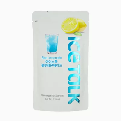 韓國ICE TALK袋裝飲料系列(檸檬風味/水蜜桃/藍莓/白葡萄/百香芒果/奇異果/西瓜/榛果咖啡/石榴)190ml【佳檸檬風味