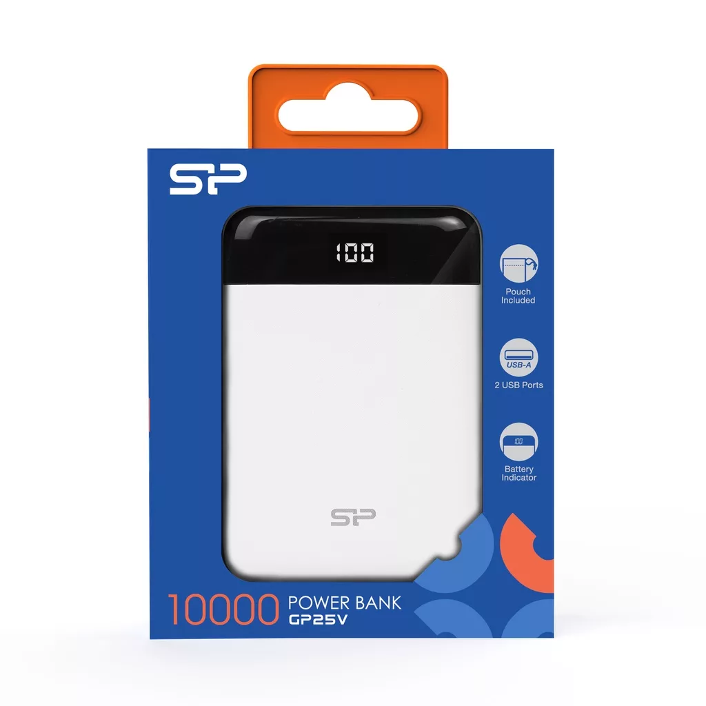 廣穎 GP25V 電量顯示行動電源 10000mAh【佳瑪】白