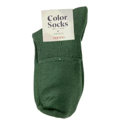 non-no 儂儂 簡單色襪 68226-1 合色 22-24cm顏色:軍綠色