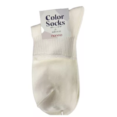 non-no 儂儂 簡單色襪 68226-1 合色 22-24cm【佳瑪】米白色