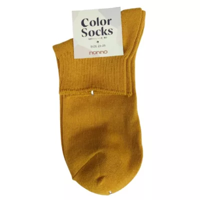 non-no 儂儂 簡單色襪 68226-1 合色 22-24cm顏色:黃色