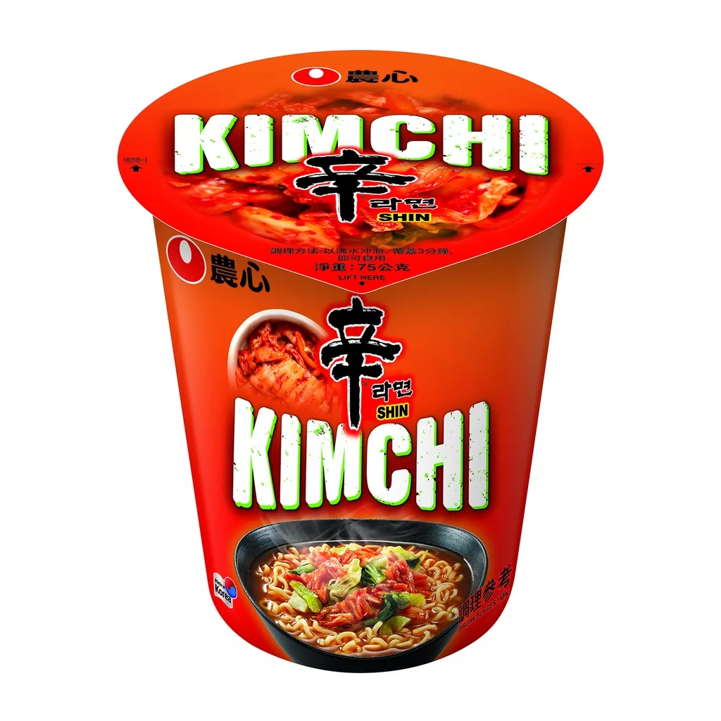 農心辛(辣白菜)杯麵 75g【小女子】