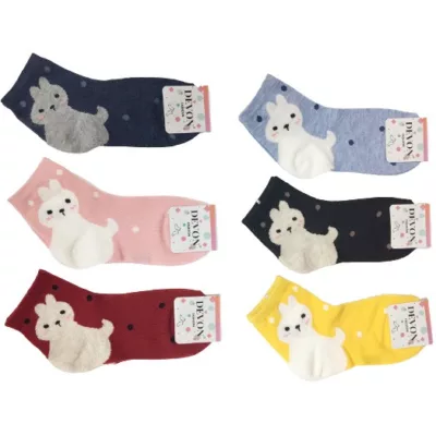 超萌韓風1/2襪-兔子 22-26CM