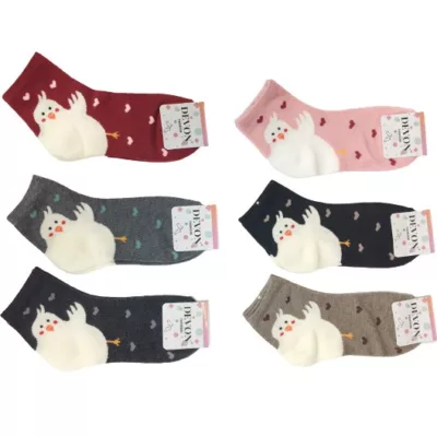 超萌韓風1/2襪-小雞 22-26CM【佳瑪】