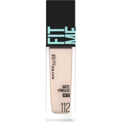Maybelline媚比琳 FIT ME反孔特霧粉底液 共6色色號:112