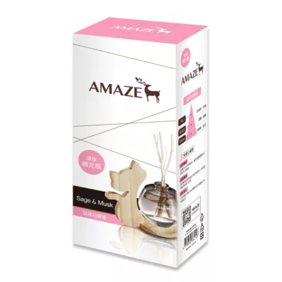 AMAZE森林擴香英國梨補充瓶 90ml 小蒼蘭/白麝香/白茉莉橙花款式:白麝香