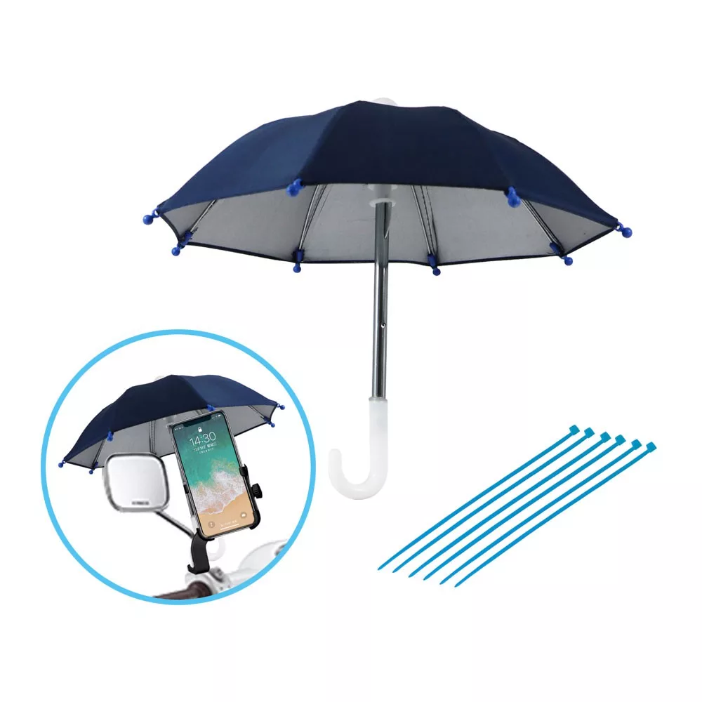 機車手機架加厚小雨傘 GT-1767【佳瑪】藍