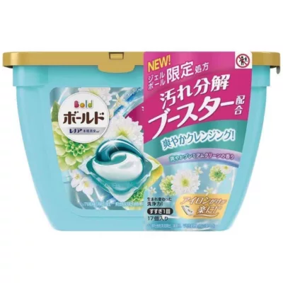 P&G 2020日本新改版 Ariel Bold 3D洗衣膠囊 洗衣球 盒裝【佳瑪】水藍款:清新皂香
