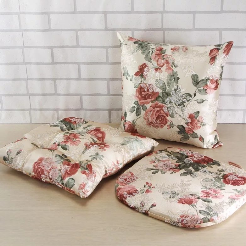 英倫玫瑰中抱枕 紅45x45cm【佳瑪】