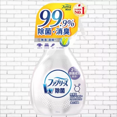 日本風倍清 織物除菌消臭噴霧瓶 370ml 高效除菌/綠茶清香/無香型規格:無香型含酒精