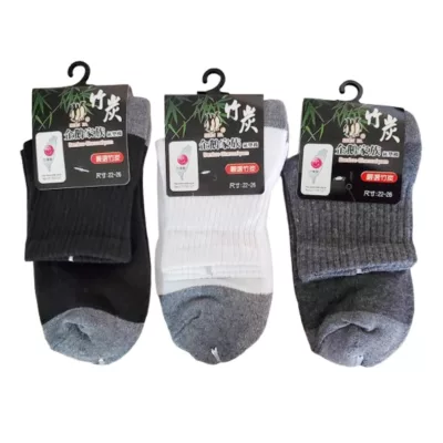 竹炭氣墊1/2運動襪 24-28CM【佳瑪】一般