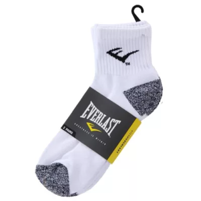 EverLast 男拼色厚底短襪-2雙入 白/灰/黑顏色:白