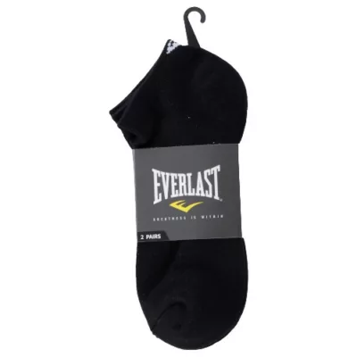 EverLast 男素色厚底踝襪 2雙入 白/黑顏色:素面黑 402135032
