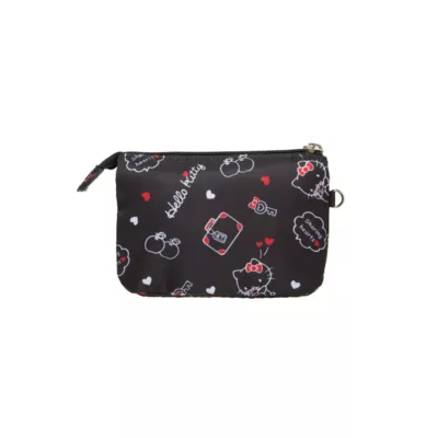 凱蒂系列-三層零錢包KT01T08BK黑【佳瑪】