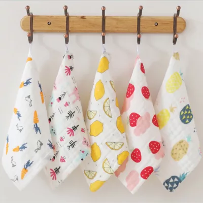 超細柔紗布泡泡方巾 混款8026