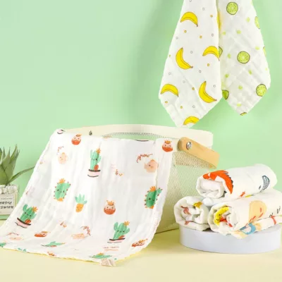 超細柔紗布泡泡童巾 混款8026