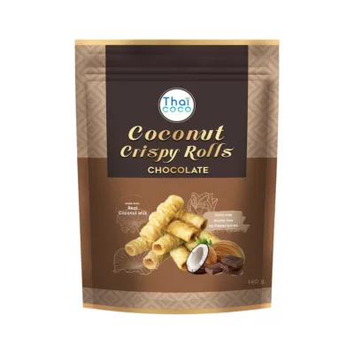THAI COCO椰奶脆皮酥捲 / 巧克力 140g【佳瑪】椰奶酥捲(巧克力風味)