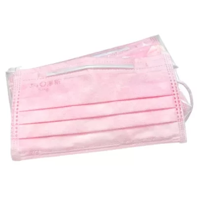淨新醫用成人平面口罩50入-基本色系列 MIT台灣製 MD雙鋼印款式:MD鋼印 成人平面 粉 50入