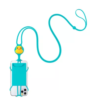 斜背手機綁二代-卡套 麋鹿/黑/喵喵喵/派提鴨/米漿狗狗/企鵝小丸【佳瑪】派提鴨