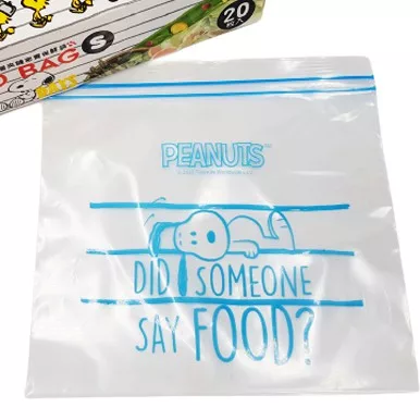 史努比雙層夾鏈保鮮袋 S-20入、M-15入【佳瑪】S-20p