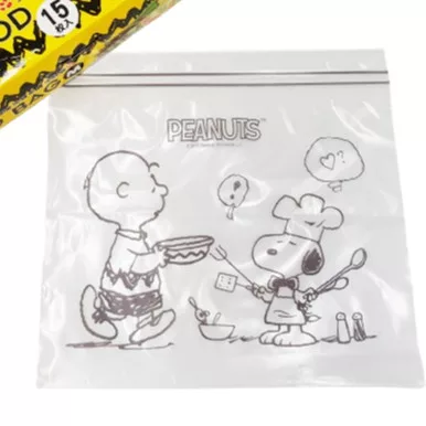史努比雙層夾鏈保鮮袋 S-20入、M-15入規格:M15p