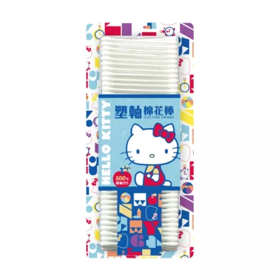 Hello Kitty棉花棒(塑軸/紙軸) 500支超值包款式:塑軸