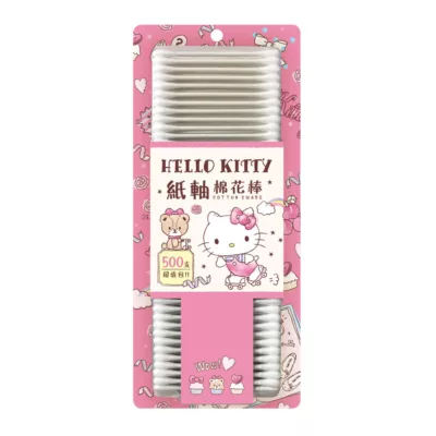 Hello Kitty棉花棒(塑軸/紙軸) 500支超值包【佳瑪】紙軸
