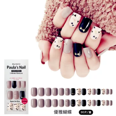 Paula`s Nail美甲片 24-30片【佳瑪】優雅蝴蝶