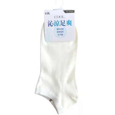 沁涼船襪 船型襪 短襪 22-26CM 16色顏色:米白