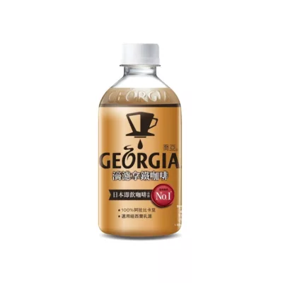 GEORGIA喬亞 滴濾咖啡 350ml PET(無糖黑咖啡/拿鐵) 陳柏霖代言款口味:拿鐵