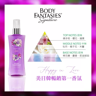 獨家販售 Body Fantasies身體幻想 真愛捧花香氛噴霧 94ml【佳瑪】