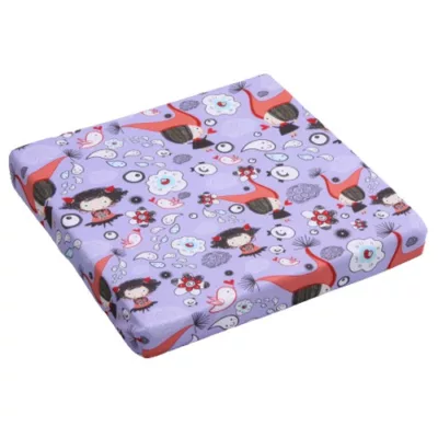 魔法童話抗菌記憶坐墊(小狐狸/小魔女) 40x40x5CM【佳瑪】小魔女