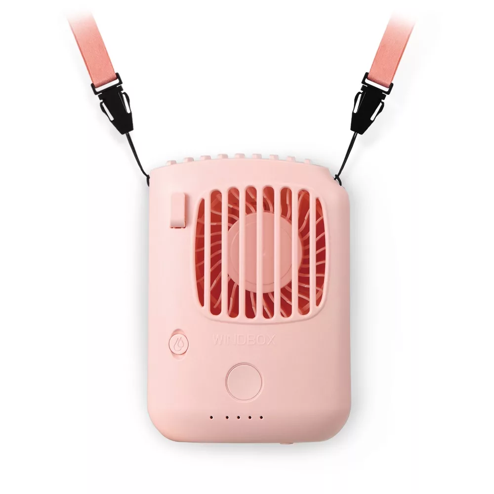 RONEVER 隨身頸掛小風扇【佳瑪】櫻花粉