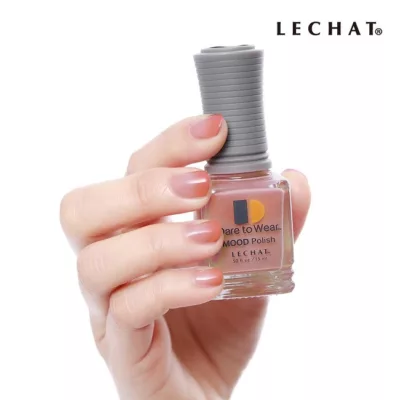 LECHAT溫感變色指甲油15ml 共24色色號:65 傑克玫瑰
