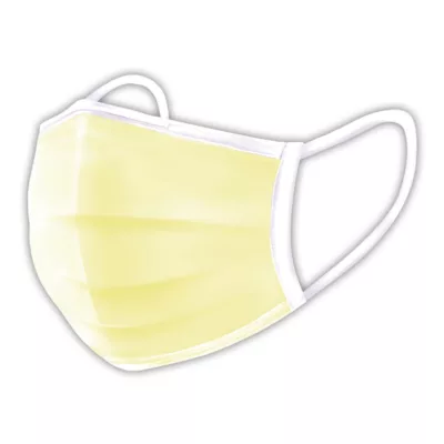 拭拭樂 醫療級成人平面口罩 50枚(未滅菌)【佳瑪】黃色